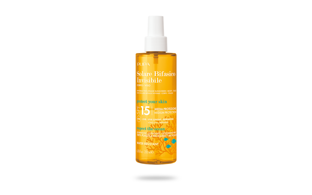 Sunscreen Invisible Two-Phase SPF 15 (200 ml) - PUPA Milano image number 0