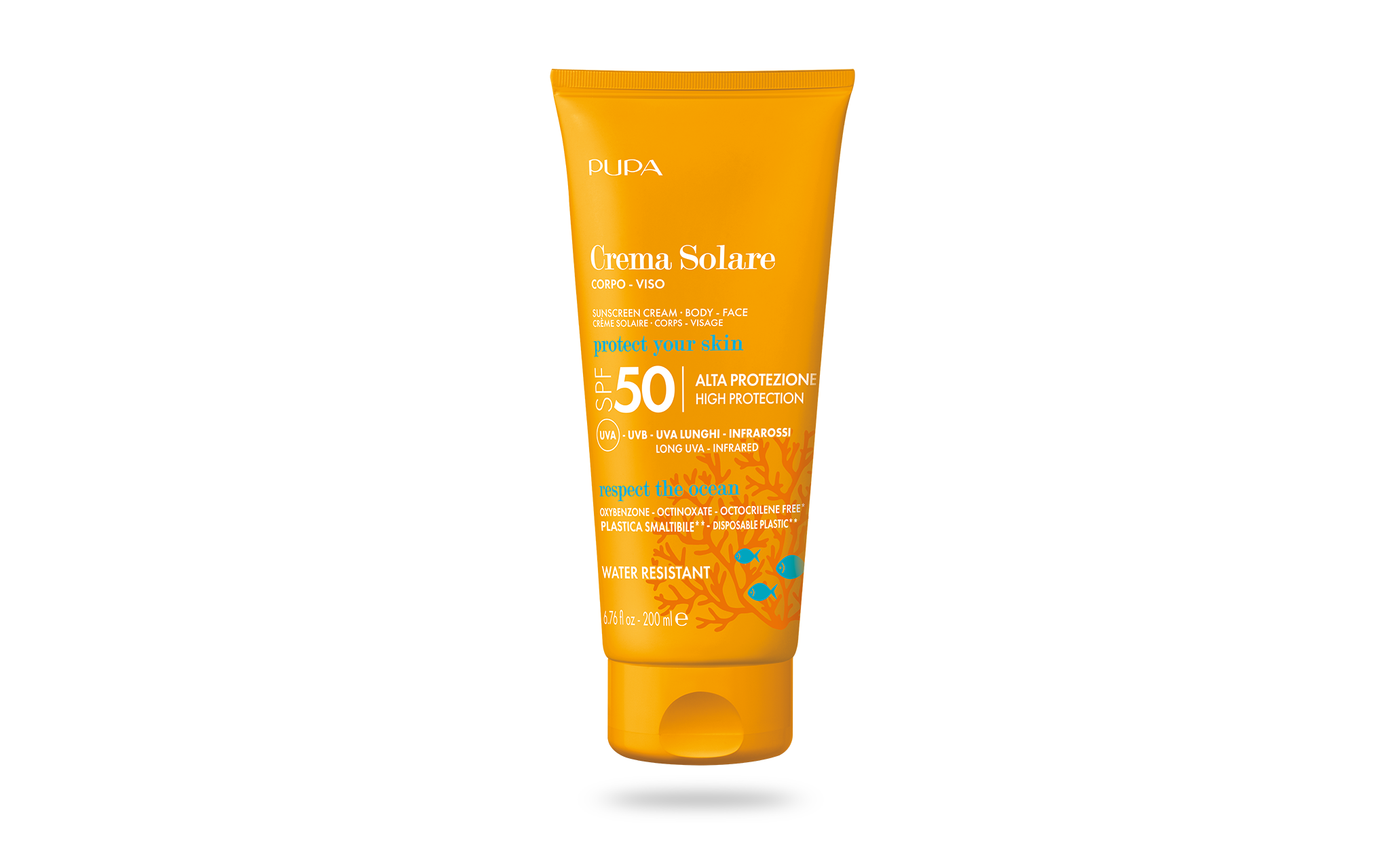 Sunscreen Cream SPF 50 (200 ml) - PUPA Milano
